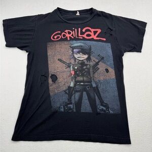 RARE Vintage Gorillaz Timothee Chalamet Shirt Band Music Electronic Sz SMALL